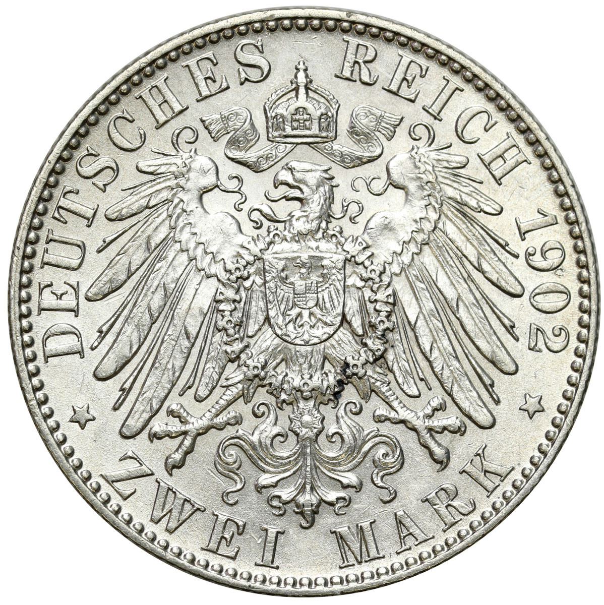 Niemcy, Saksonia. 2 marki 1902 E, Muldenhütten